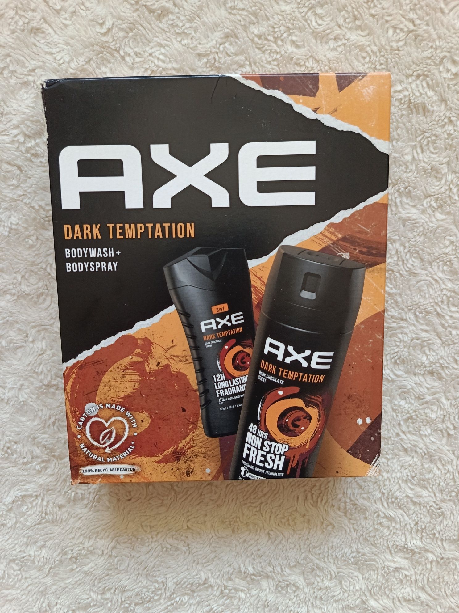 Zestaw kosmetyków AXE: dezodorant perfumowany męski, 150 ml + żel pod