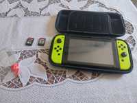 Nintendo Switch v 1 (konsola, 2 joy con, 2 gry i etui)