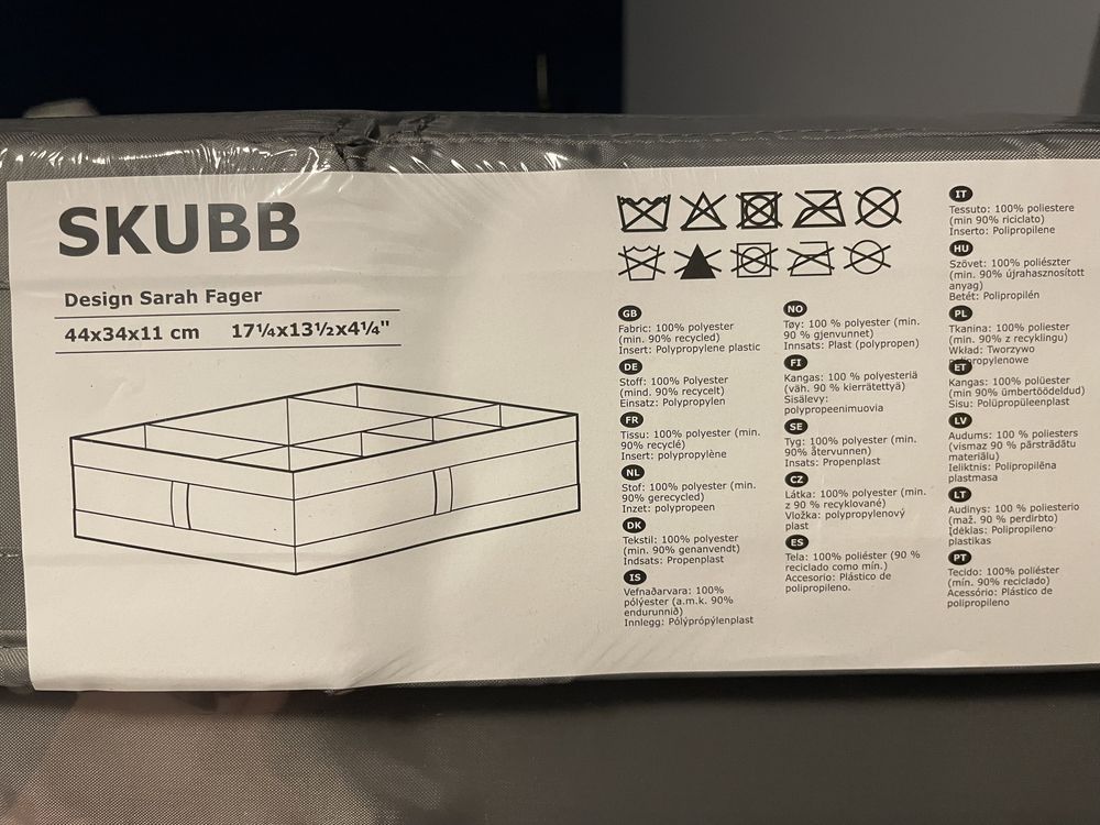 SKUBB pudełko z przegrodami IKEA (2 szt)