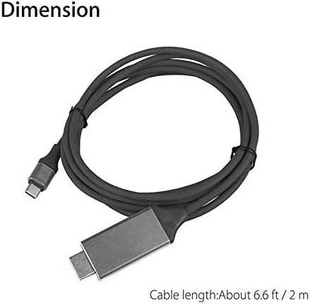 Kabel USB C USB-C na HDMI HDTV 4K - czarny