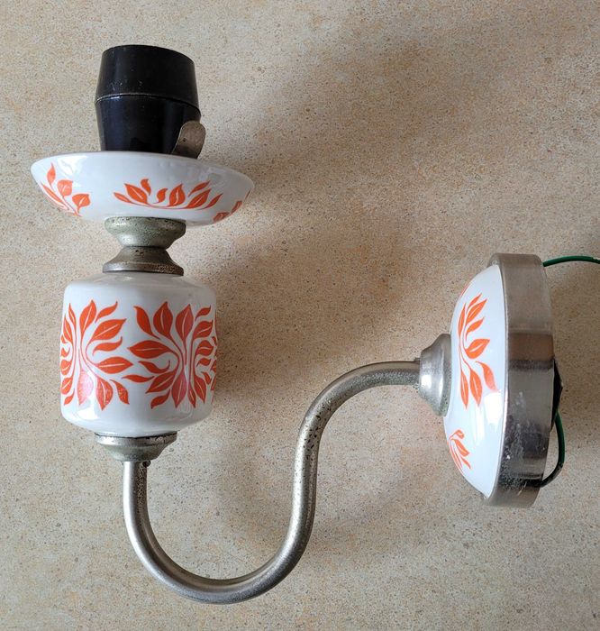 Polam Poznań kinkiet porcelanowy PRL