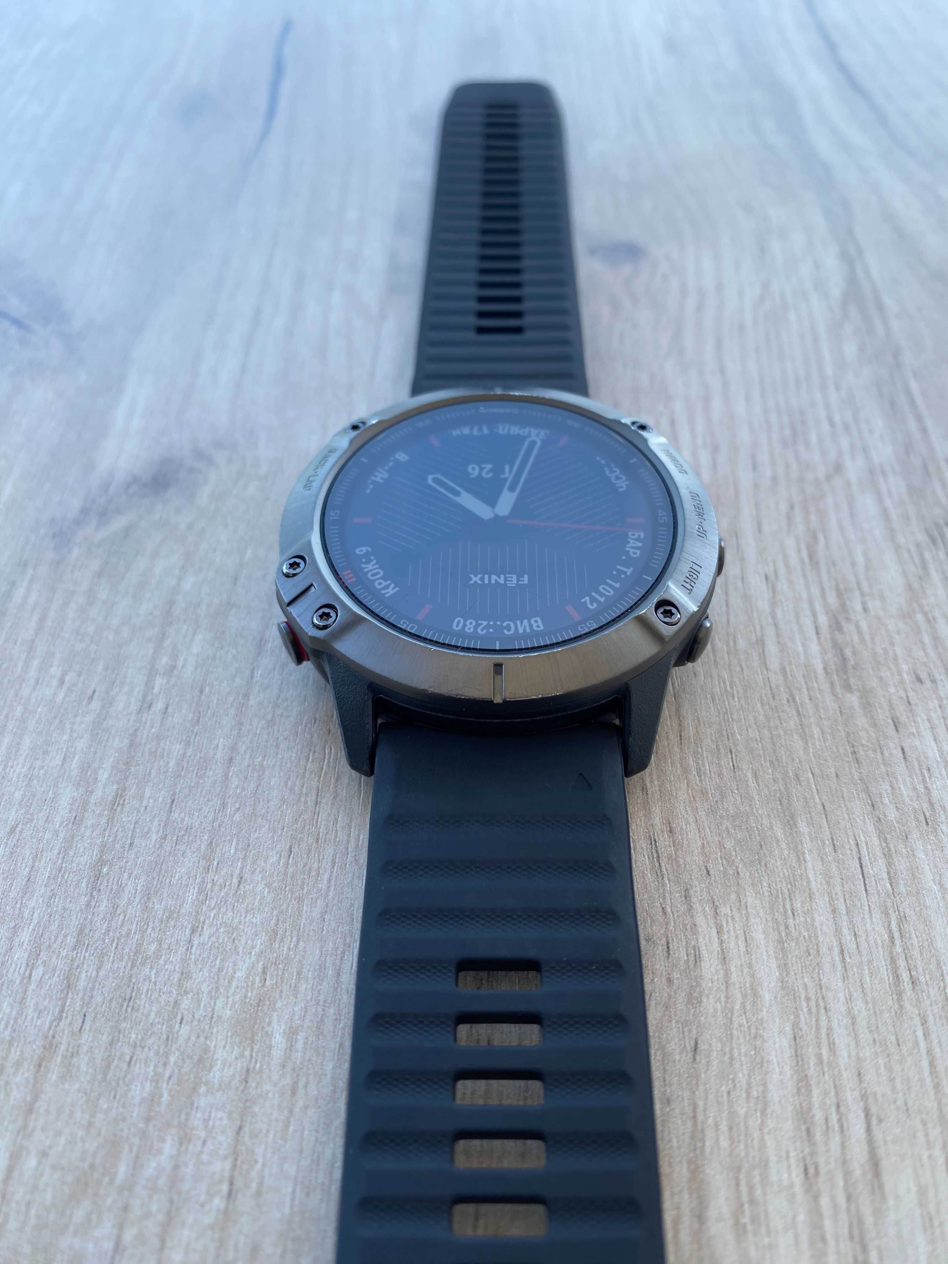 Garmin Fenix 6X Sapphire | Відмінний стан | Топова модель, сапфір скло