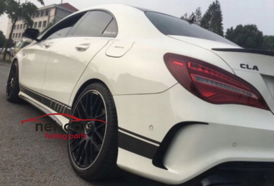 Dokładka Splitery zderzak przód + tył AERO MERCEDES CLA W117 CLA45 AMG