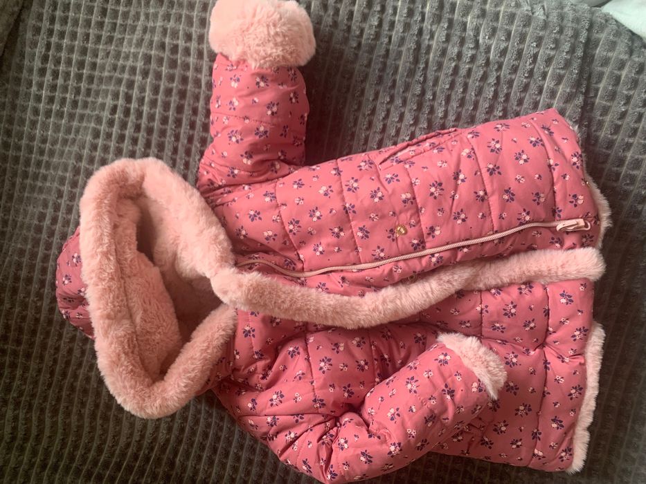 Двостороння куртка-шуба для дівчинки  98 р