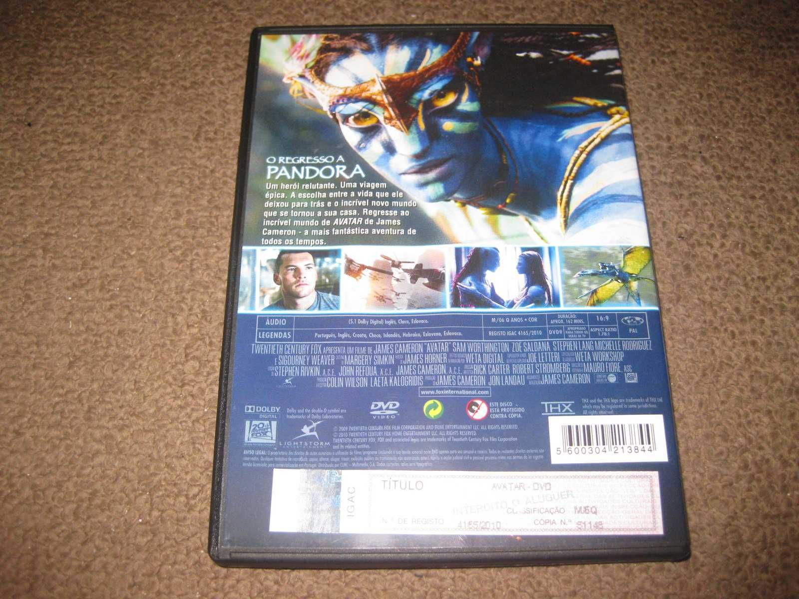DVD "Avatar" de James Cameron