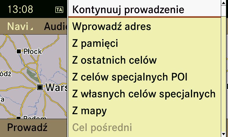 MERCEDES SLS AMG polski język mapa