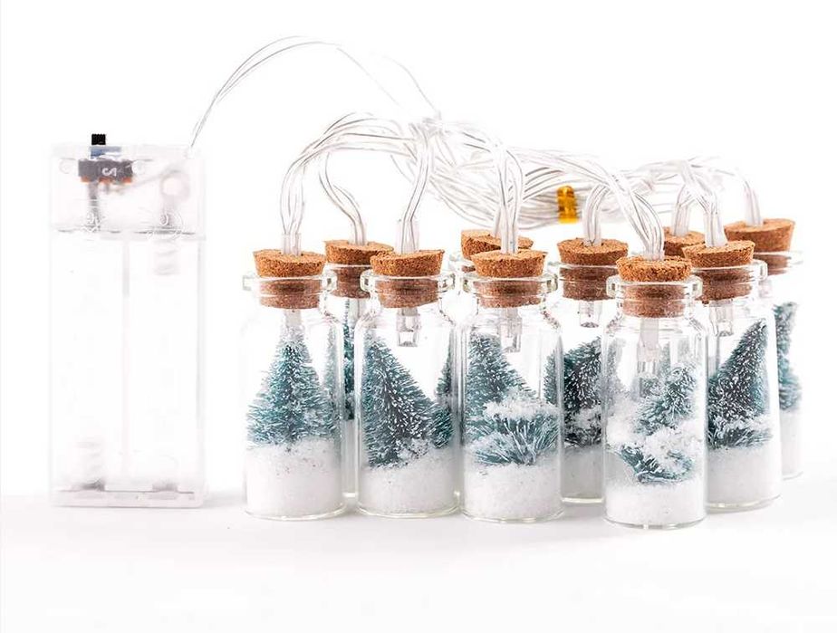 Guirlanda Frasco com Pinheiro LED para interior 2m (NATAL)