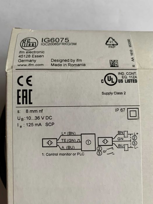 Czujnik IG 6075 firmy ifm electronic