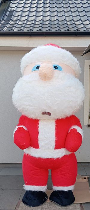 Kostium nadmuchiwany pneumatyczny Święty Mikołaj 2,5 m z akumulatorem