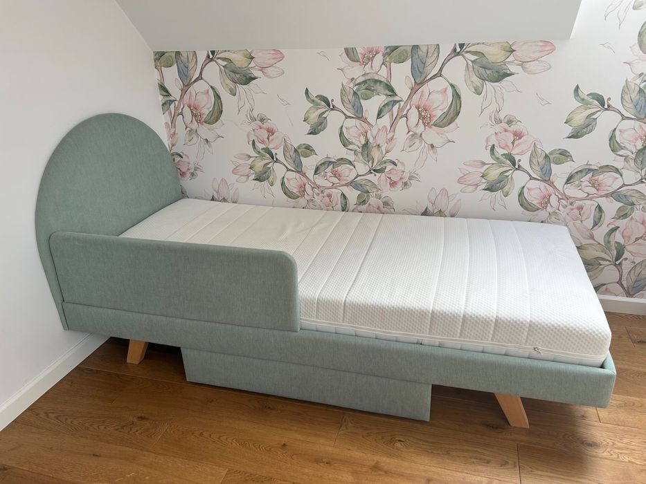 Łóżko Minko tapicerowane z szufladą 90x200