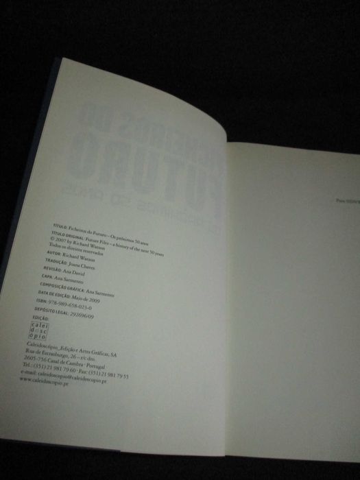 Livro Ficheiros do Futuro Os próximos 50 anos Richard Watson
