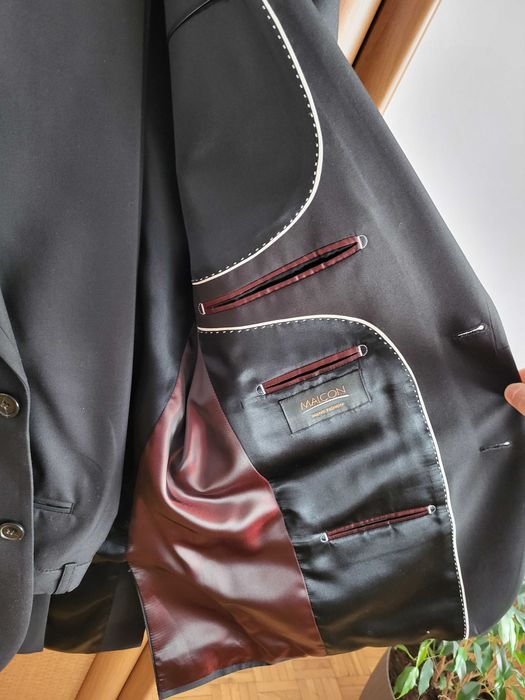 Garnitur męski czarny 188/100