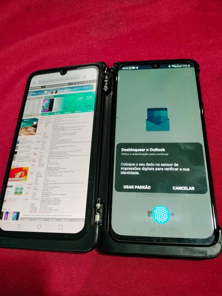 Telemóvel LG G8X com dual screen 6g