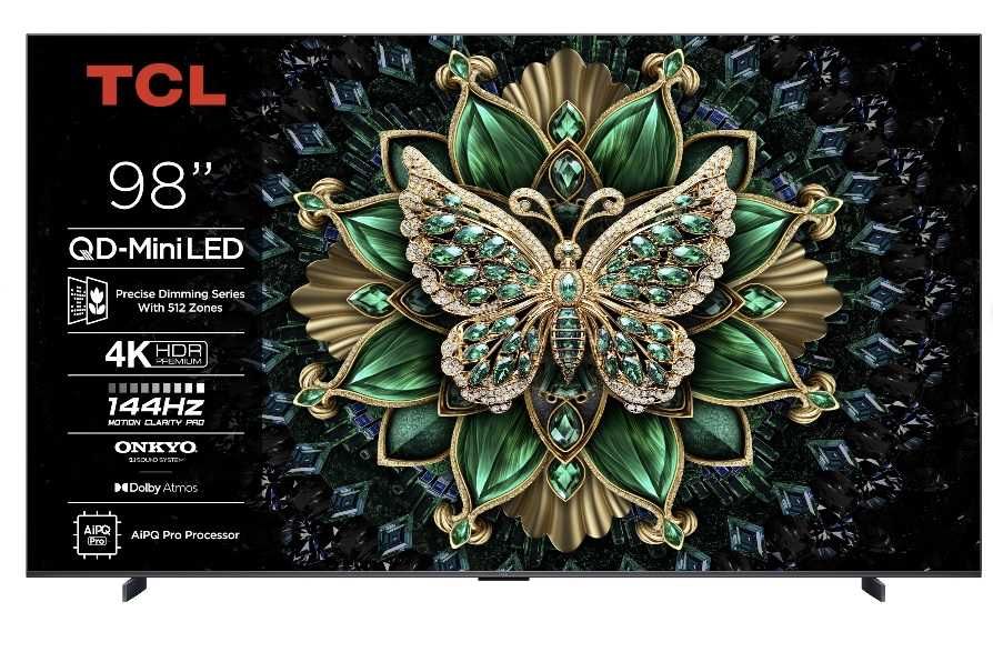 Telewizor TCL 98C6K 98" QD-Mini LED 4K 144 Hz Google TV, HDMI 2.1