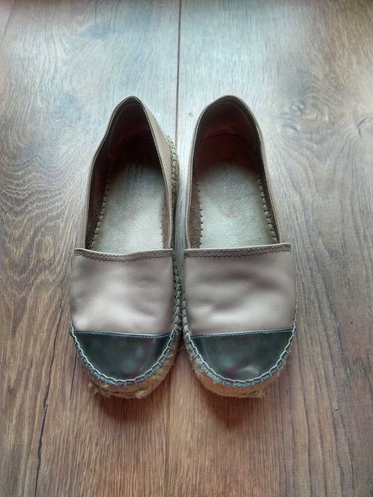Skórzane Półbuty Espadryle 38 Macarena