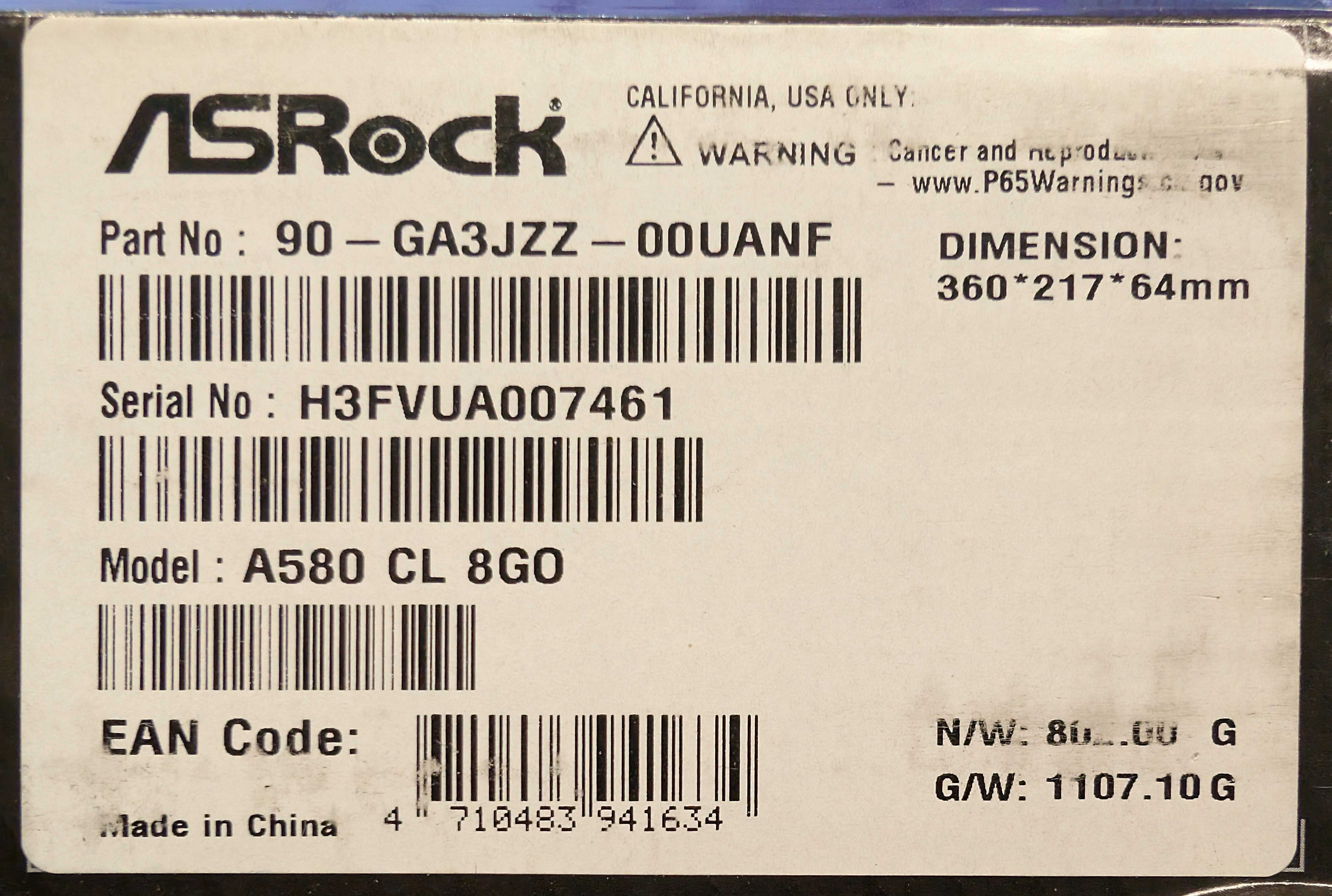 Karta graficzna ASRock Intel Arc A580 Challenger 8GB OC A580 CL 8GO