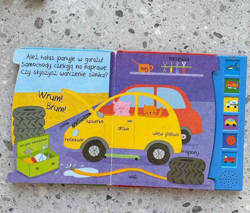 Odgłosy Miasta książeczka dżwiękowa z napisami