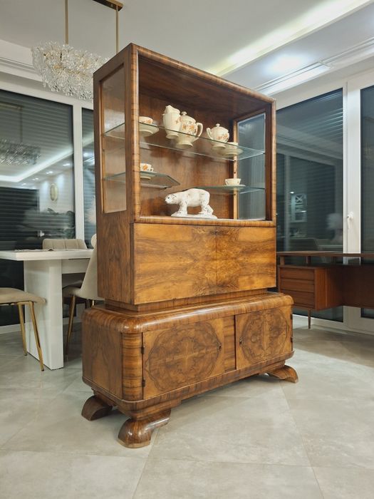 Witryna serwantka Barek Art Deco Design PRL