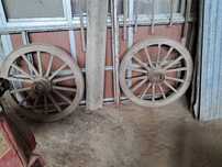 6 rodas de carroça antigas