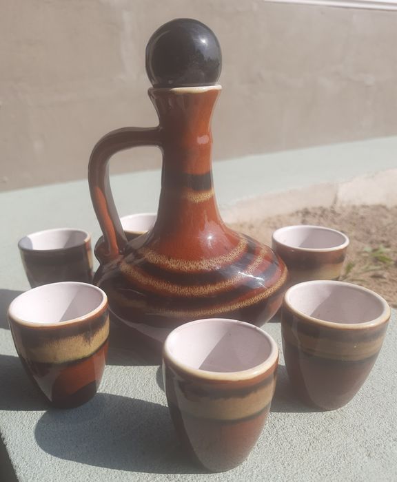 Графинчик и стопочки, керамика