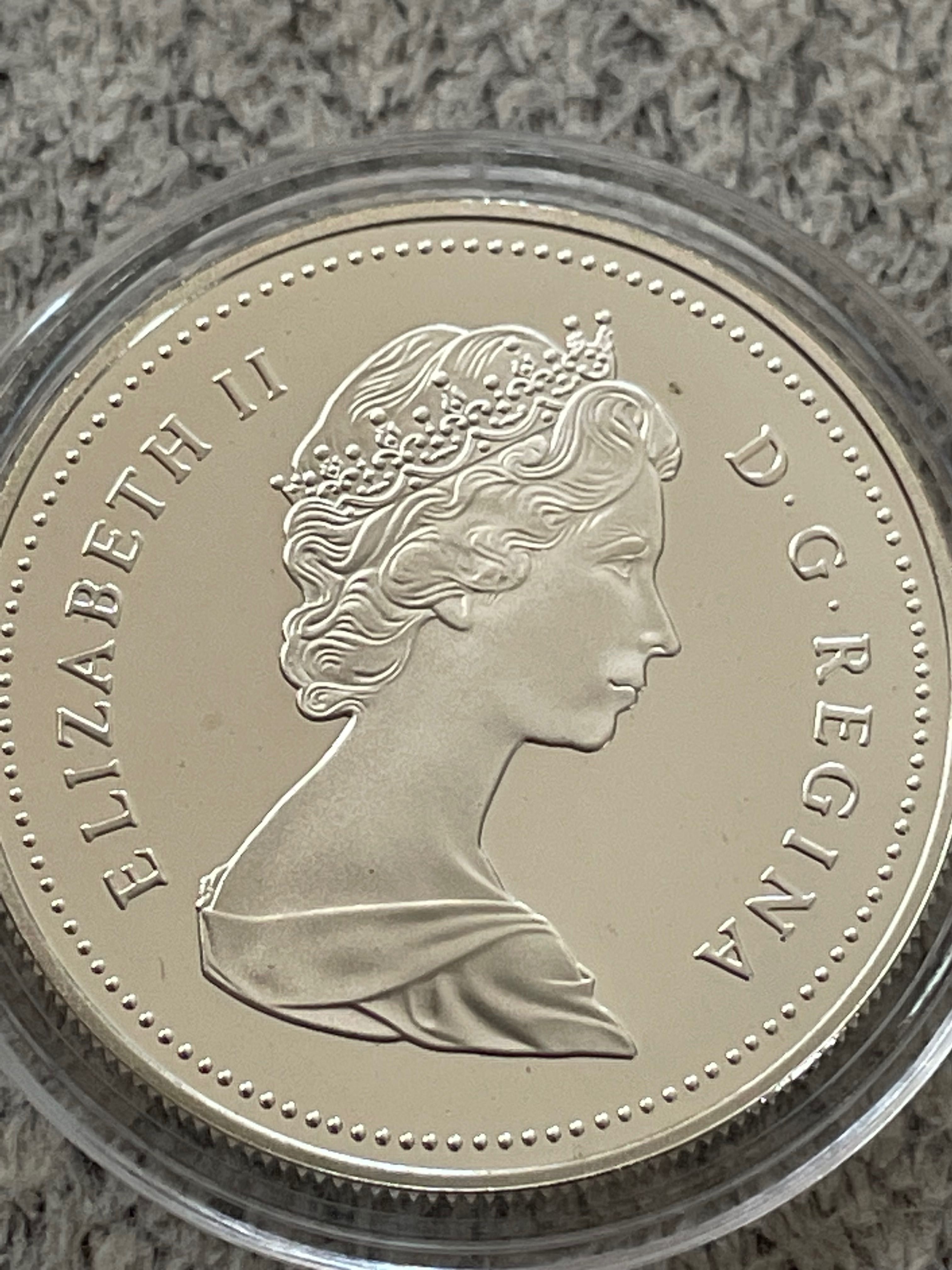 One Dollar Kanada 1986 Srebro