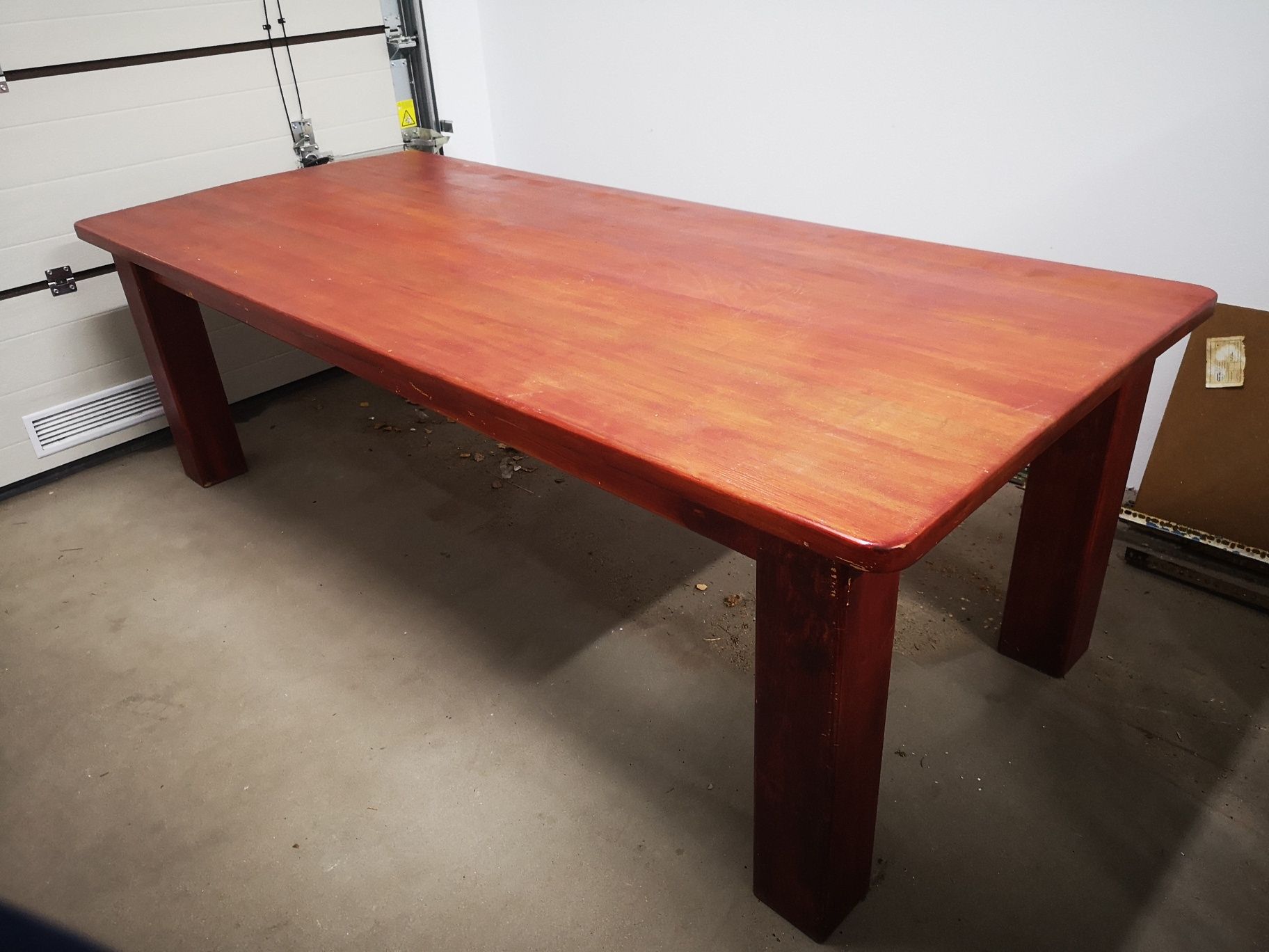 Stół z jesiona (lite drzewo) wielki /masywny (260x110x80)
