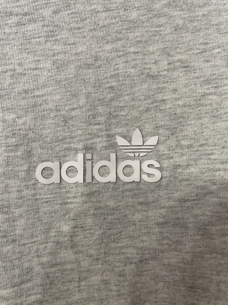 Koszulka Adidas M szara logowana hit t-shirt