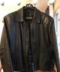 винтаж ретро черная куртка кожа лайка италия винтажная стиль качество