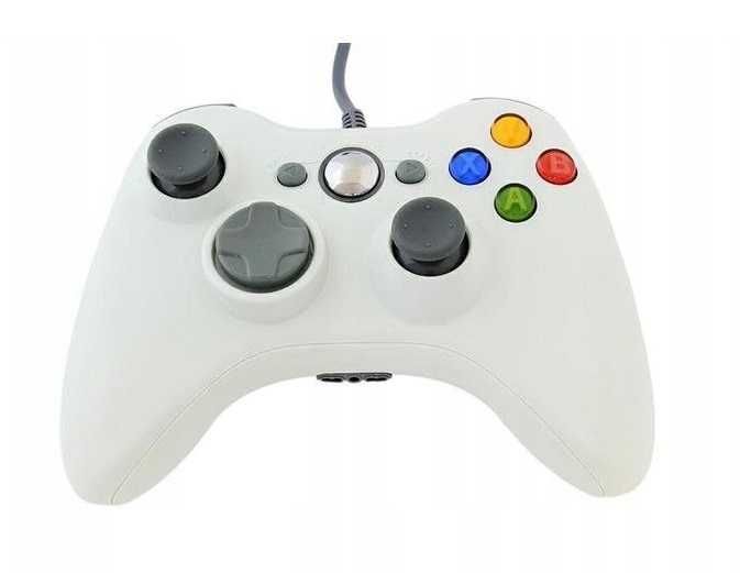 Pad PC XBOX 360 przewodowy kontroler USB biały Video-Play