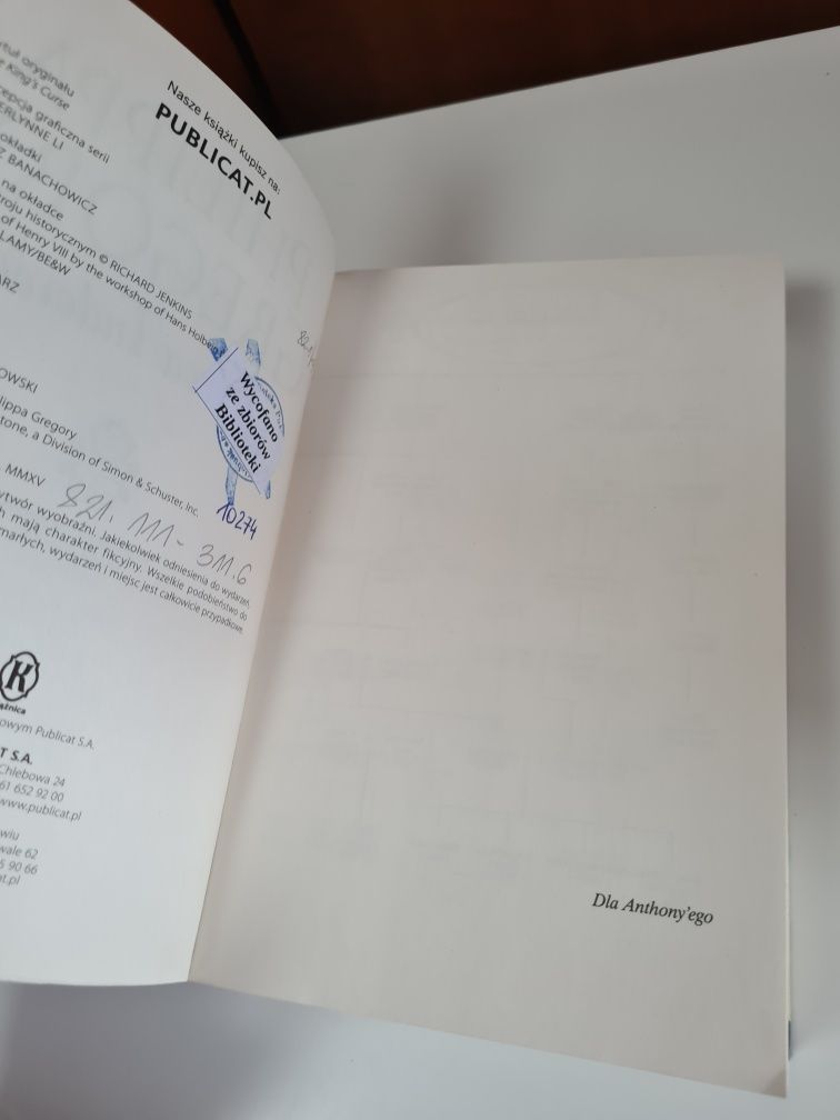 Klątwa Tudorów - Philippa Gregory .
