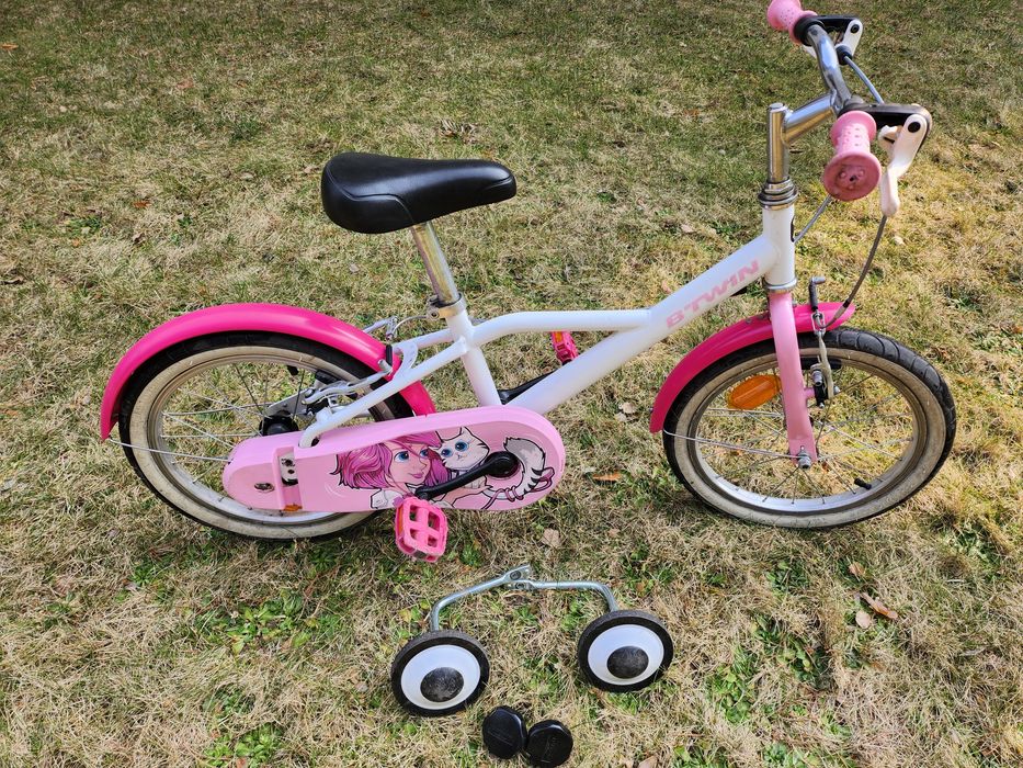 Rower decatlon btwin 16 cali  dla dziewczynki