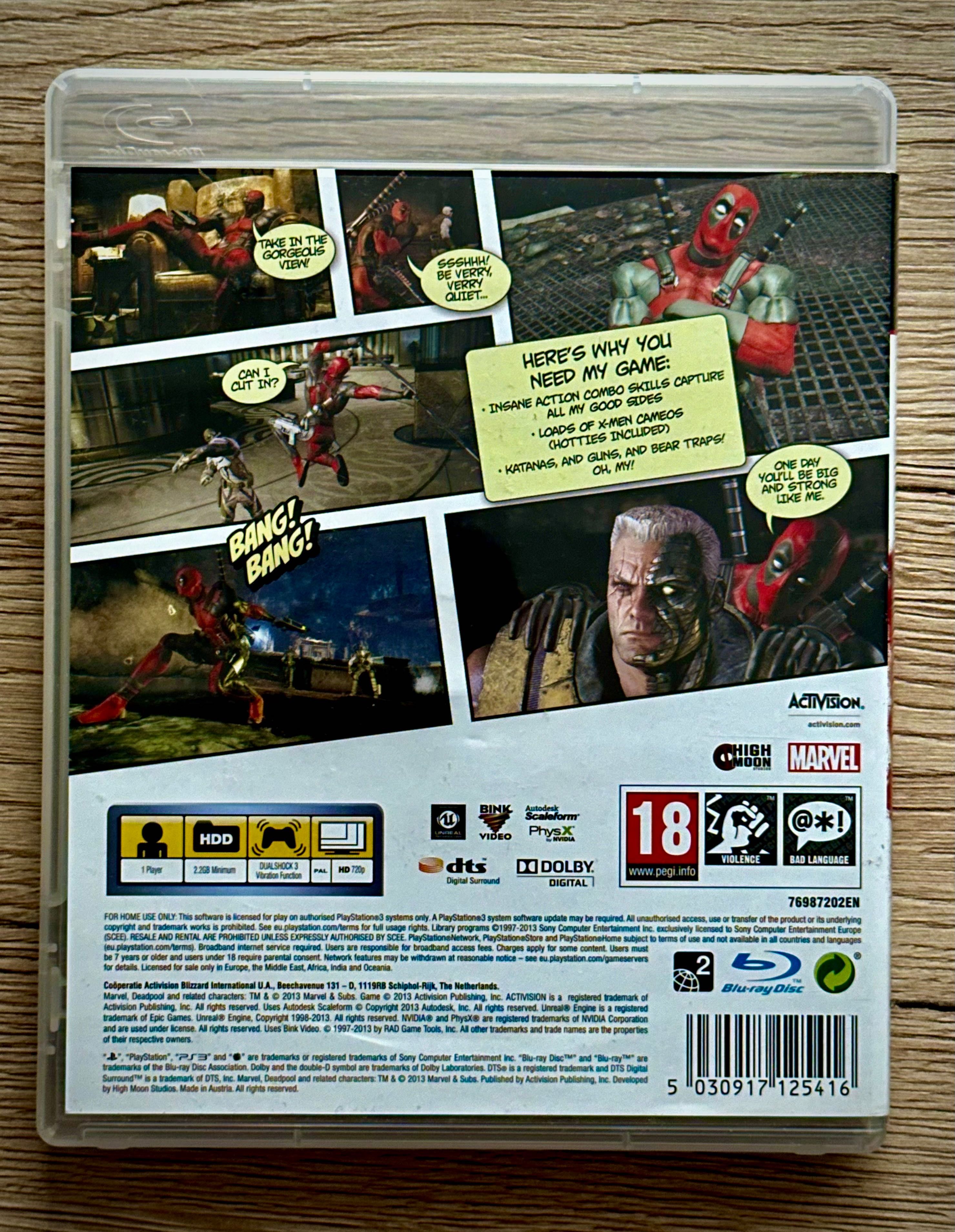 Deadpool PS3 STAN IDEALNY unikat