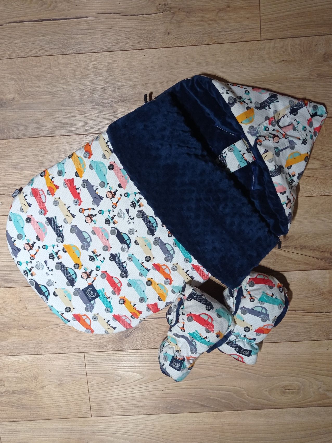 Śpiworek La Millou STROLLER BAG S mobile navy muffki zima