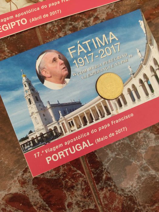 Moedas Viagens do Papa Francisco Colecção Philae