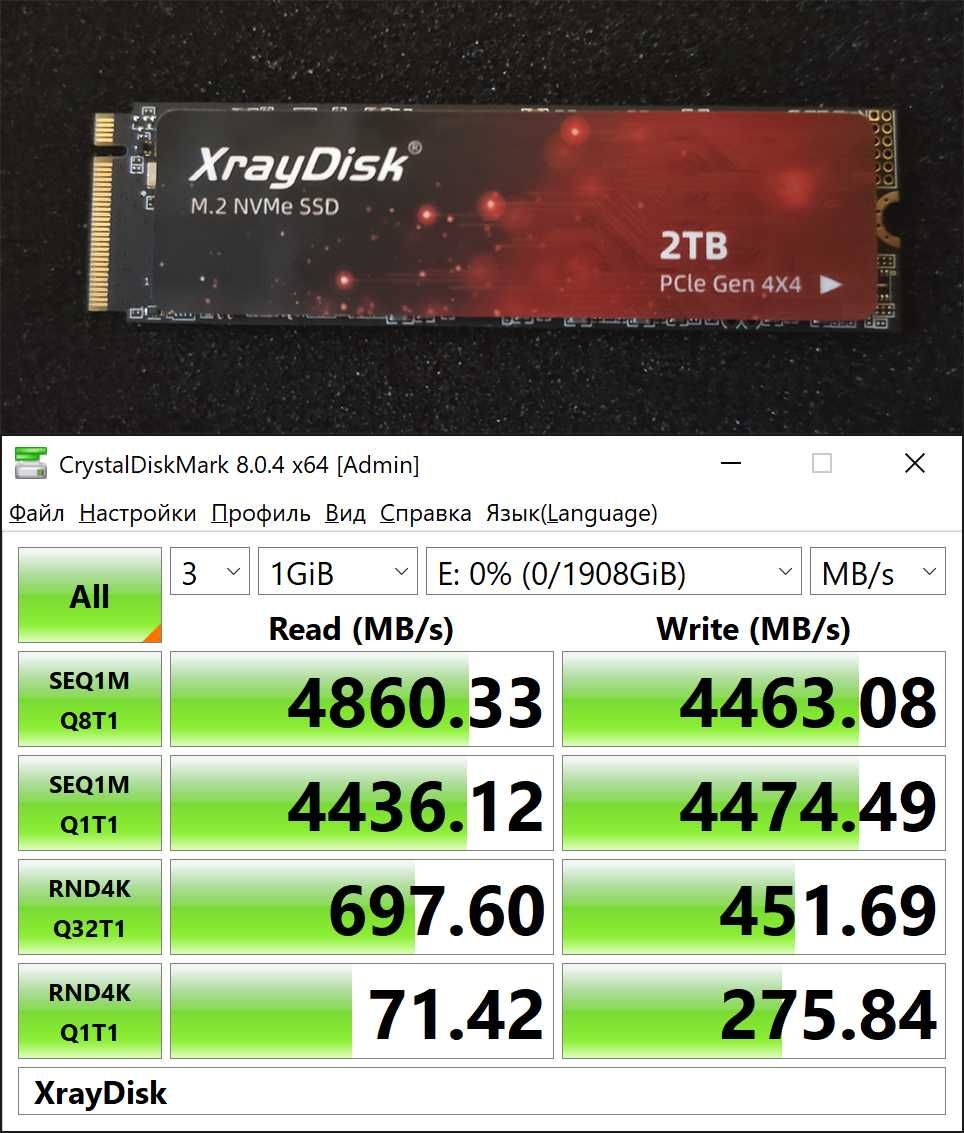 SSD M2 NVME Fanxiang Kingbank Reletech XrayDisk 512Gb 1Tb 2Tb (Нові)