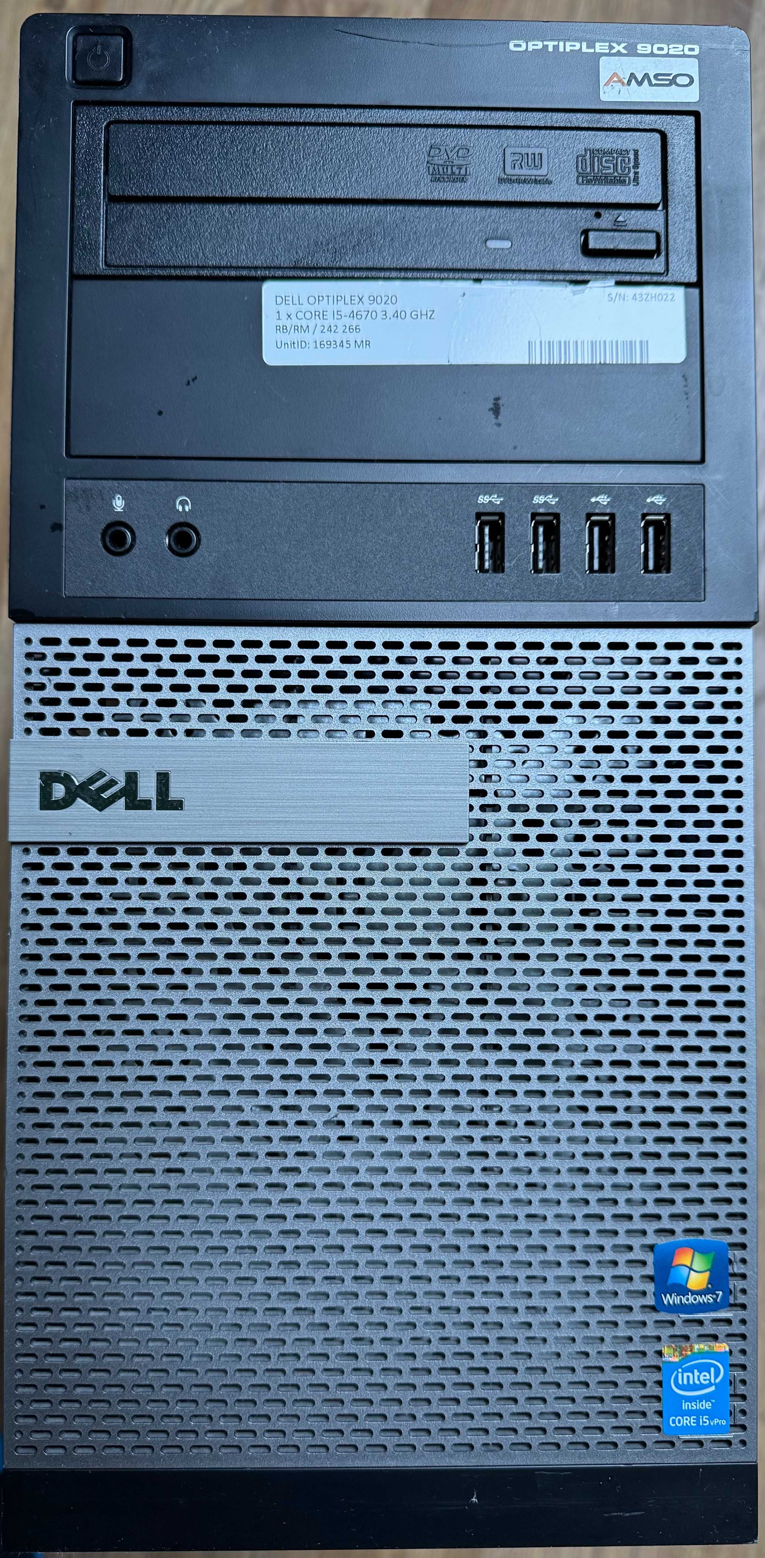 Dell Optiplex 9020 i5-4670, 8GB, SSD 512GB, Win 10 PRO