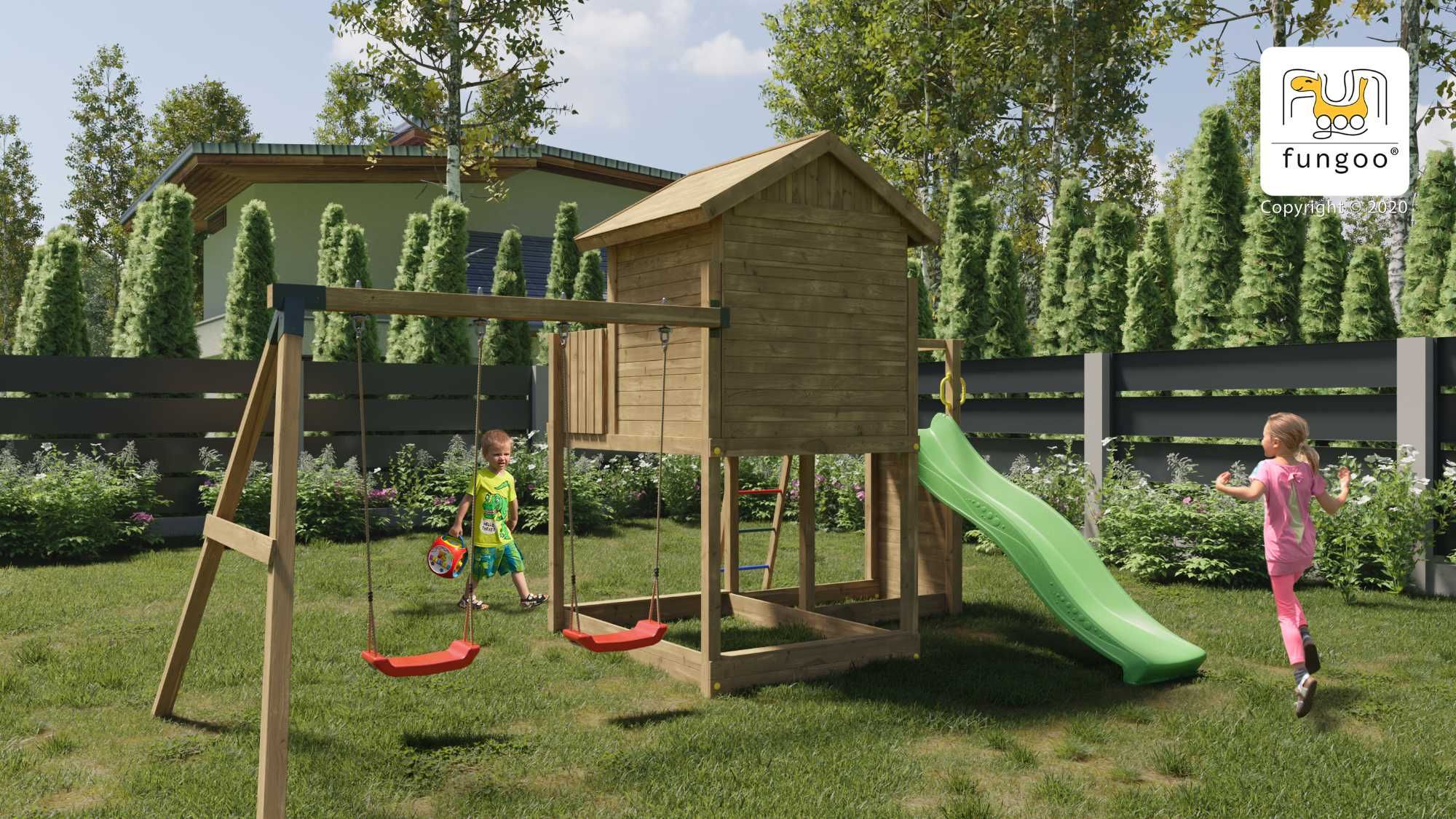 Duży plac zabaw, Domek, Huśtawka, DARMOWA DOSTAWA, Wysyłka 2-3 dni