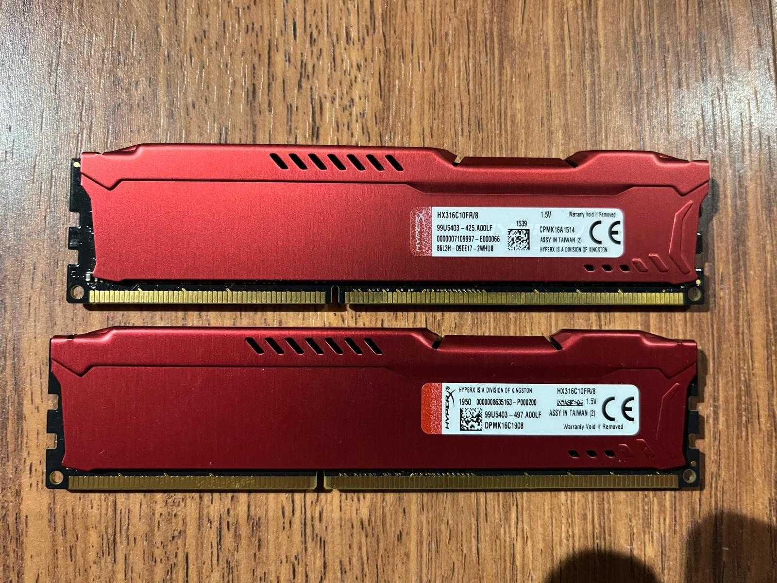 Pamięć RAM HyperX Fury DDR3 8GB 1600MHz - HX316C10FR/8