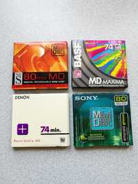 4x Minidisc denon basf sony whs 80 fabryczna folia