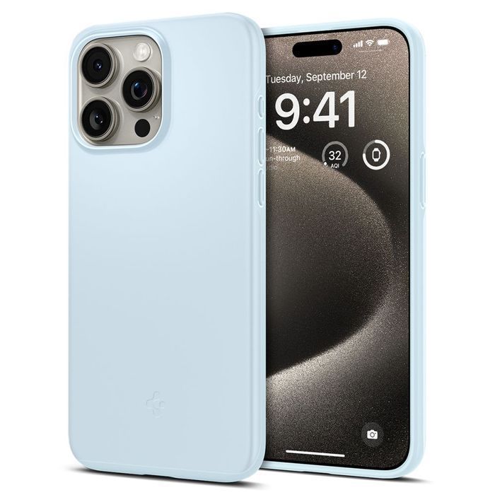 Etui Ochronne Spigen Thin Fit do iPhone 15 Pro Max - Niebieskie Mute