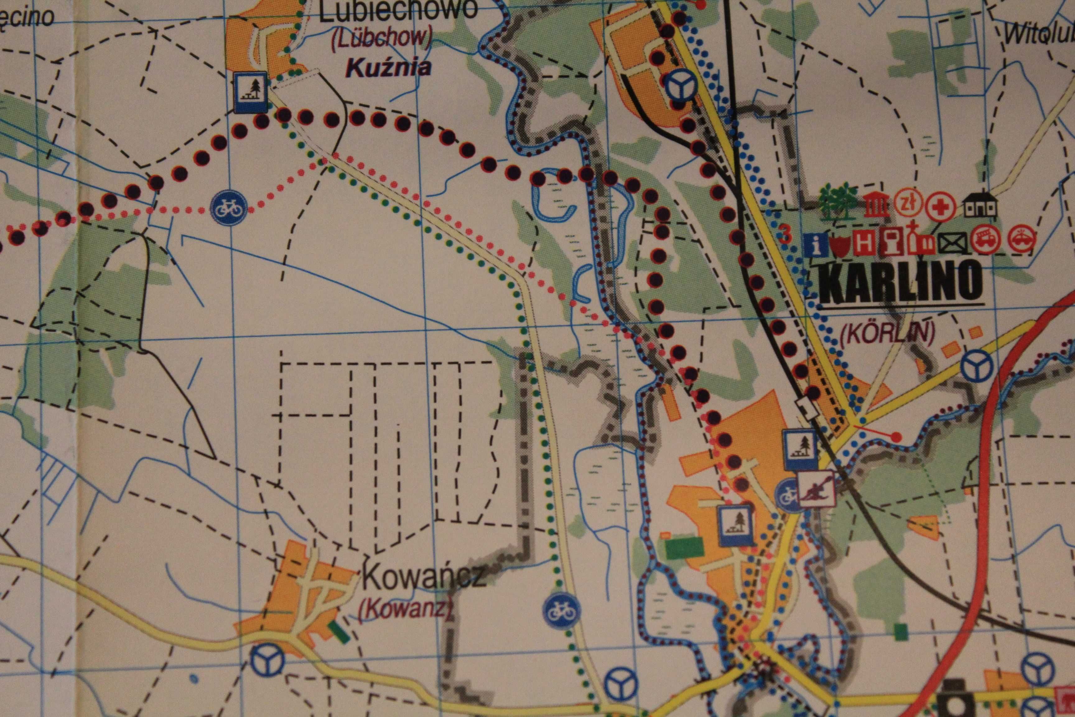 Mapa-Pomorze Zach.-województwo zachodniopomorskie-szlaki rowerowe-836