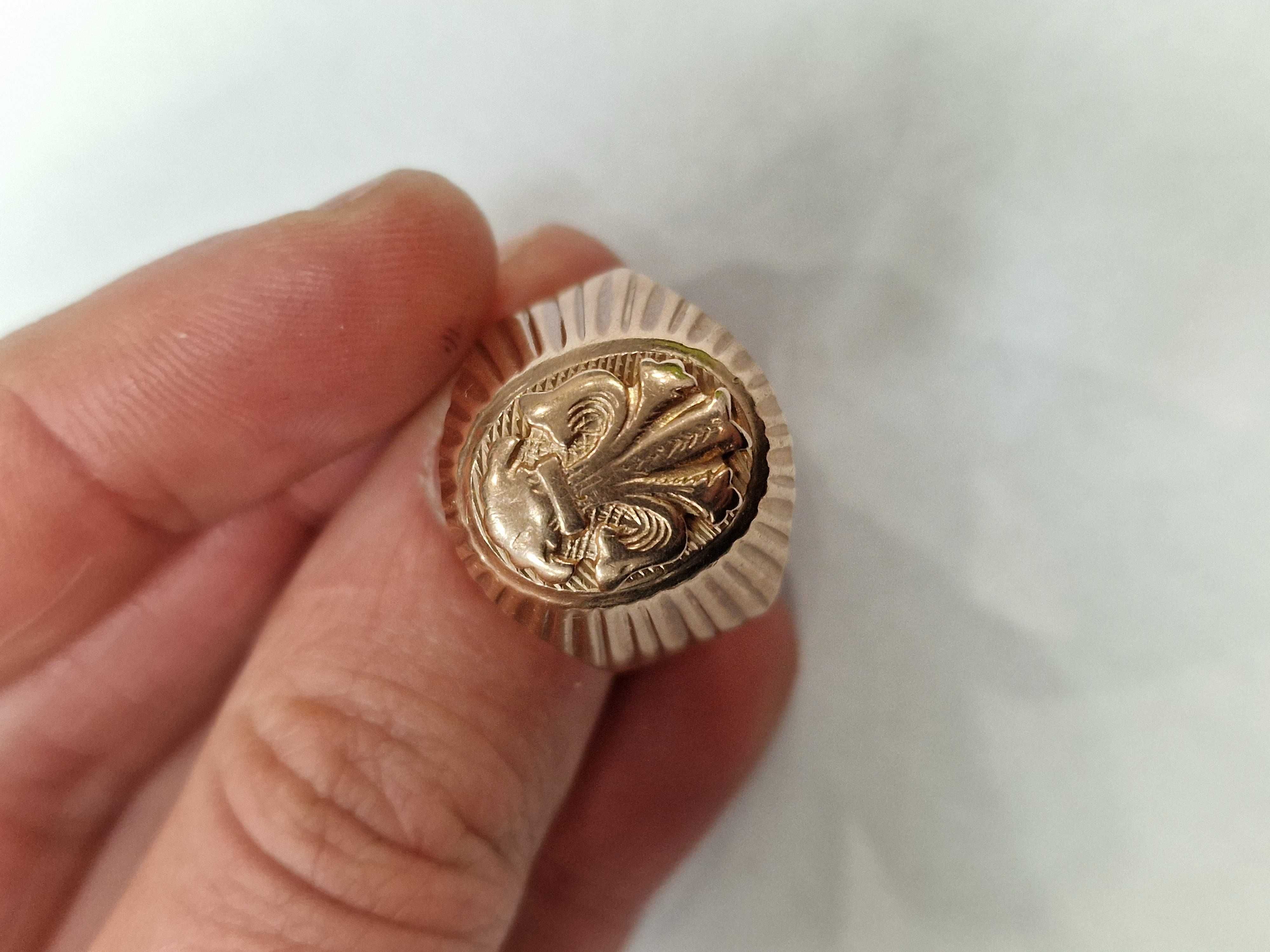 Rosja 1958/ Złoty sygnet męski/ 583/ 8.61 gram/ R24/ Lite złoto