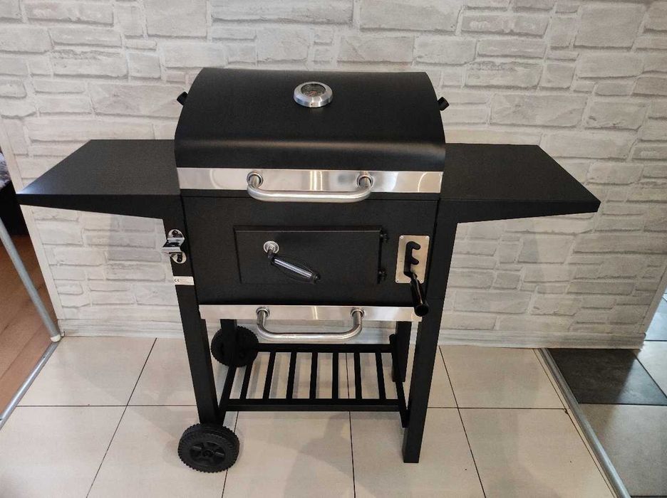 GRILL WĘGLOWY gril ogrodowy na kółkach