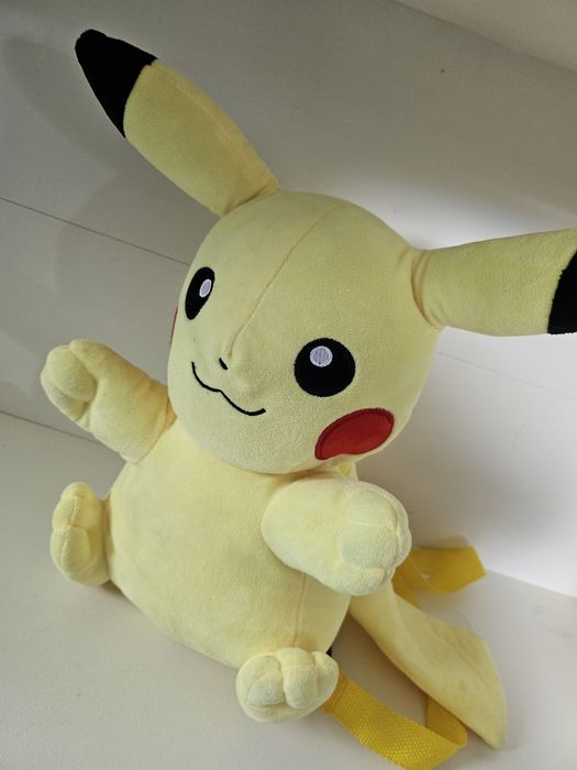 Duży pluszowy żółty plecak Pokemon Pikachu 35cm