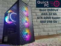 Гарантія! gtx 1660 Super, 32gb ddr4, Xeon 2680v4 ігровий ПК компьютер