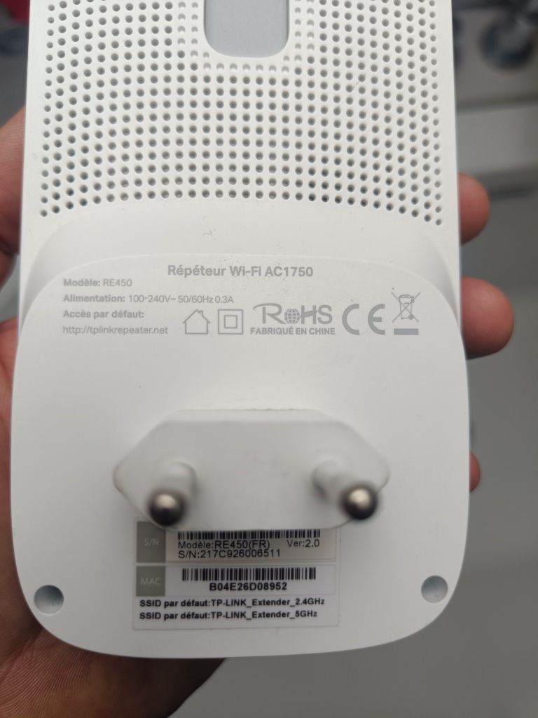 2x Wzmacniacz Wi-Fi TP-Link RE450 AC1750