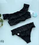 H&M купальник з оборками рюшами xs-s