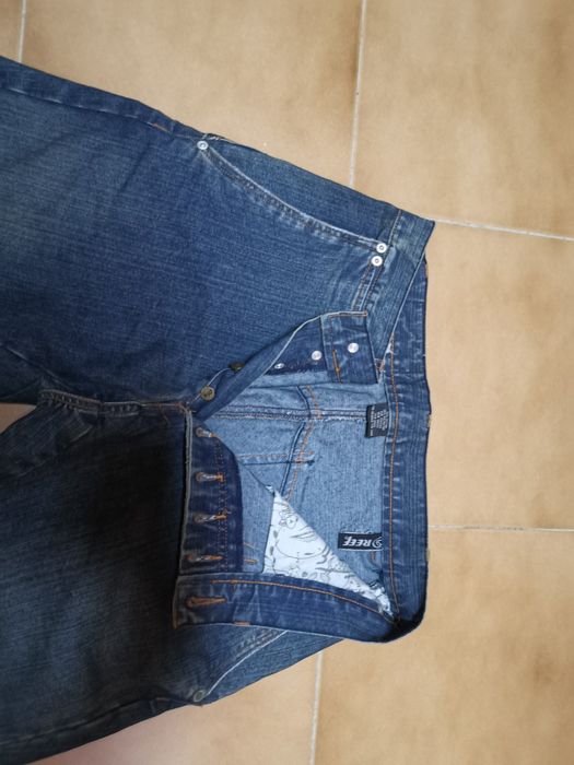 Calças ganga azuis escuras Reef