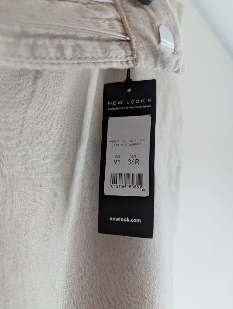 Чоловічі штани з льону на літо New Look Нові