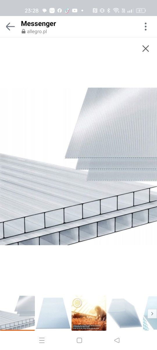 Płyty profilowane z poliwęglanu Jago 1,21 m x 60,5 cm x 4 mm